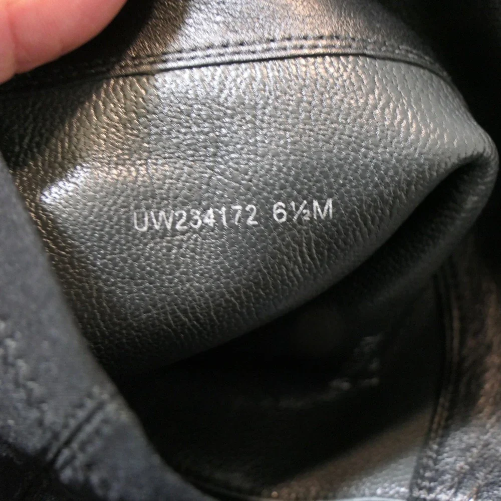 Stuart Weitzman Women Boots 6.5 Black Leather 5050 Over The Knee Minimalist